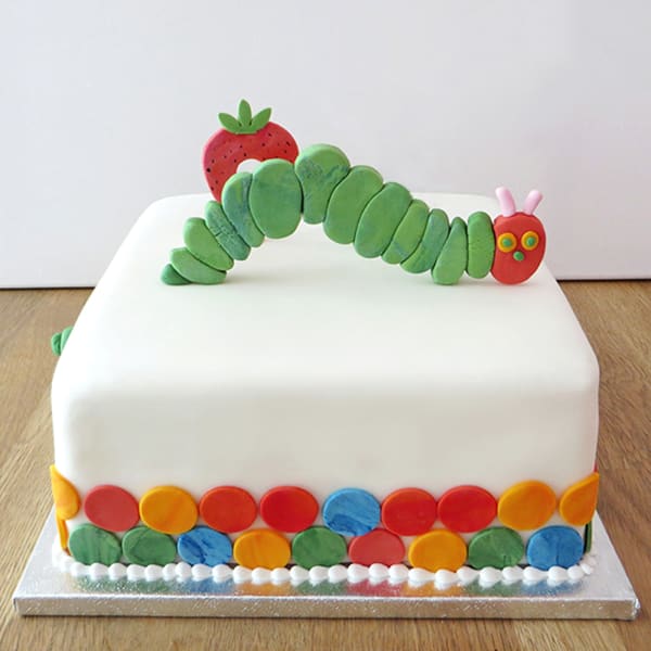 Caterpillar 3rd Birthday Fondant Cake (2.5 Kg)