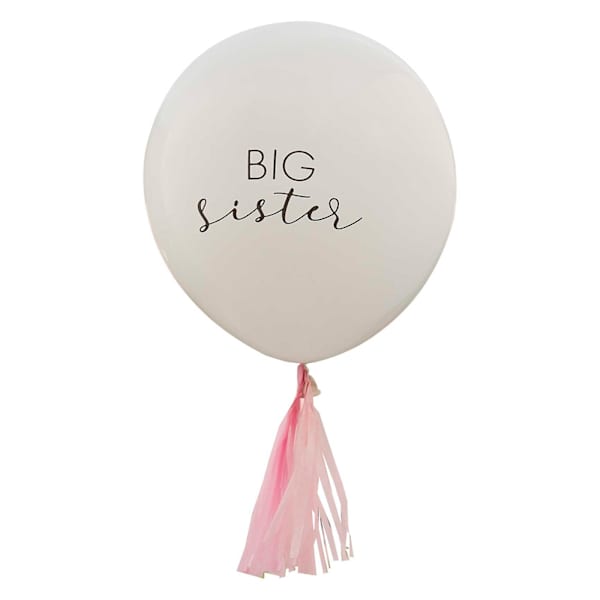 Celebratory Big Sister Tassels Balloons Arrangement