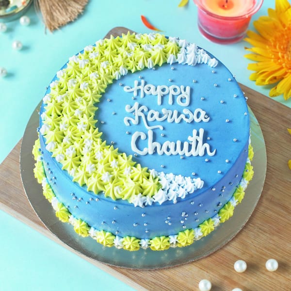 Celestial Moon Karwa Chauth Cake (Half kg)