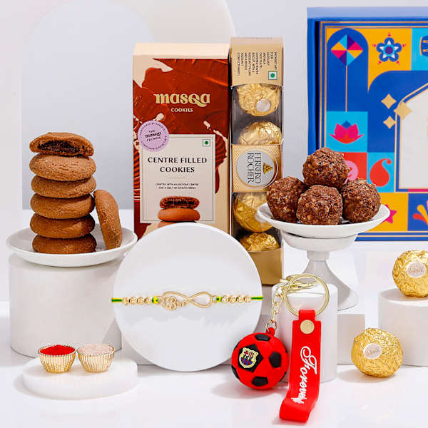 Champion Brother Trophy Rakhi Hamper