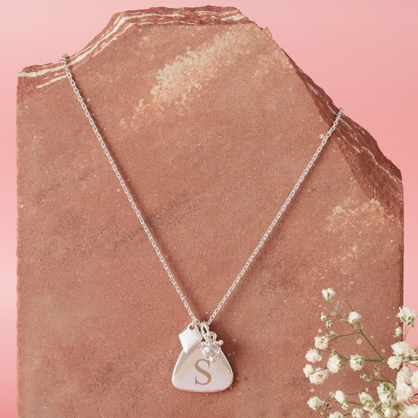 Charm Necklace With Personalized Pendant
