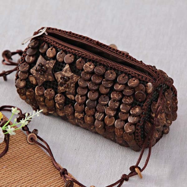 Charming Coconut Shell Ethnic Handbag: Gift/Send Valentine's Day Gifts ...