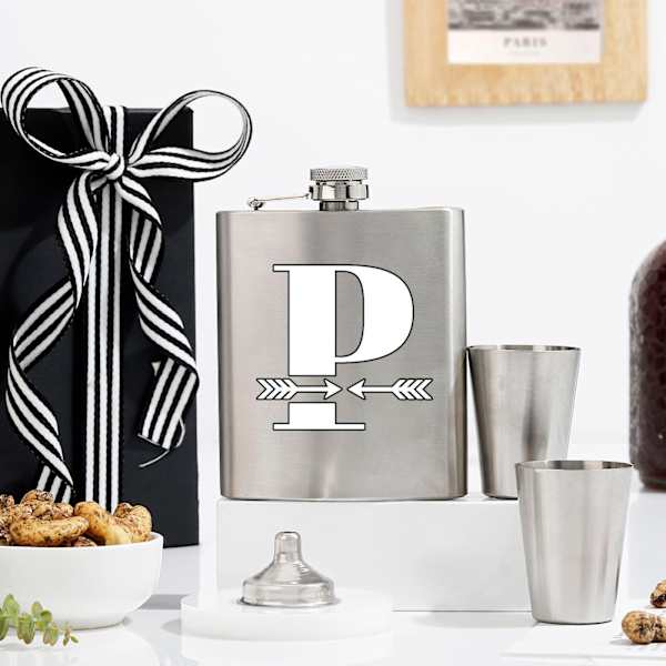 Cheers To Dad Personalized Hipflask Set