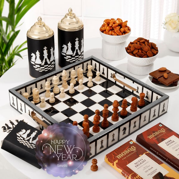 Chess Champion's New Year Celebration Hamper - Personalized