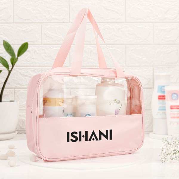 Chic Travel Essentials Personalized Cosmetic Bag