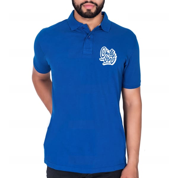 Chill Out Royal Blue T-Shirt for Men
