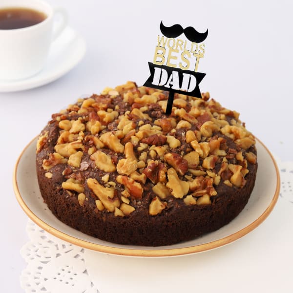 Chocolate Almond Dry Cake For Dad (400 Gms)