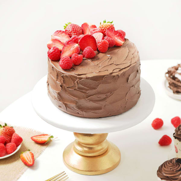 Chocolate Berry Burst Cake (Half kg)