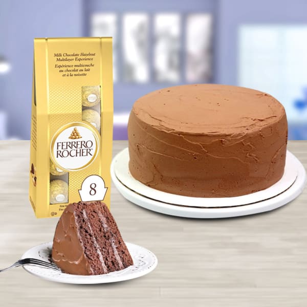 Chocolate Cake and Ferrero