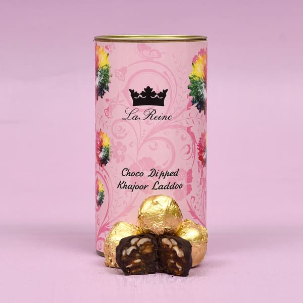 Chocolate Coconut Laddoo & Khajoor Laddoo Can Combo: Gift ...