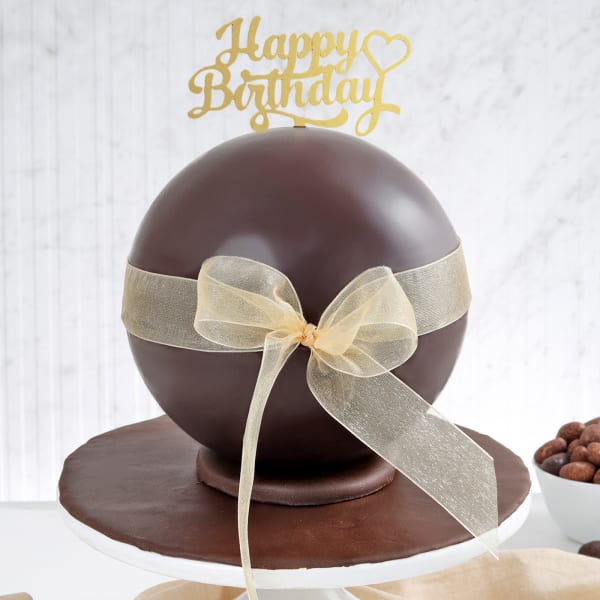 Chocolate Pinata Ball Cake for Birthday (1KG)