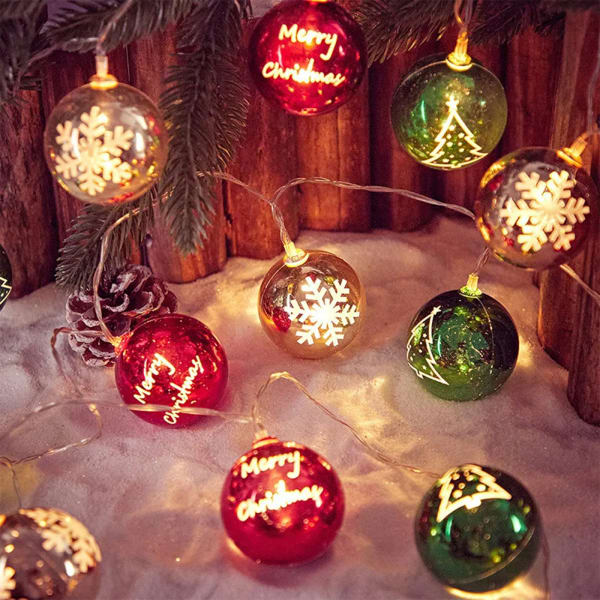 Christmas Balls Lights - Assorted - Single Piece