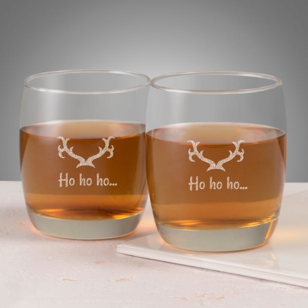 Christmas Design Whisky Glasses (Set of 2)