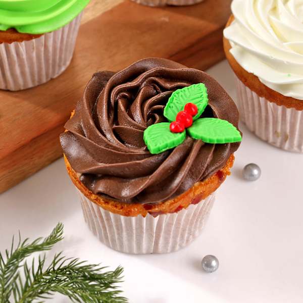 Christmas Glee Cupcakes - Set Of 6