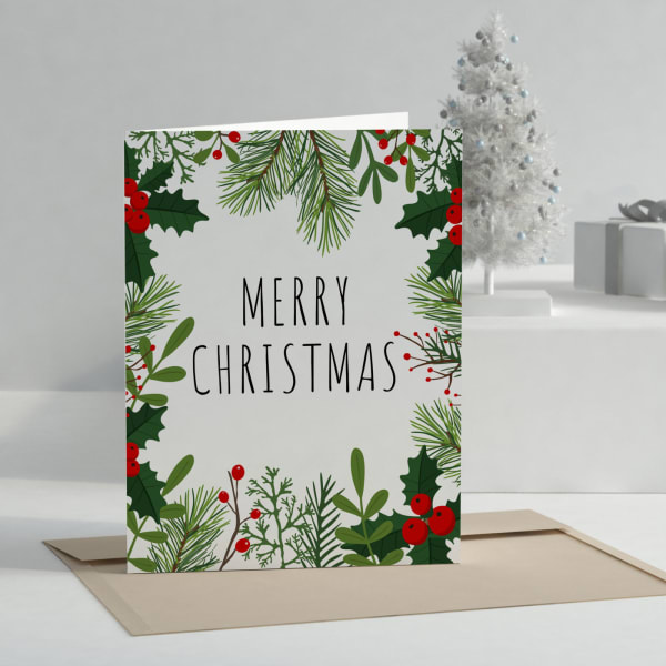 Christmas Greetings Personalized Card