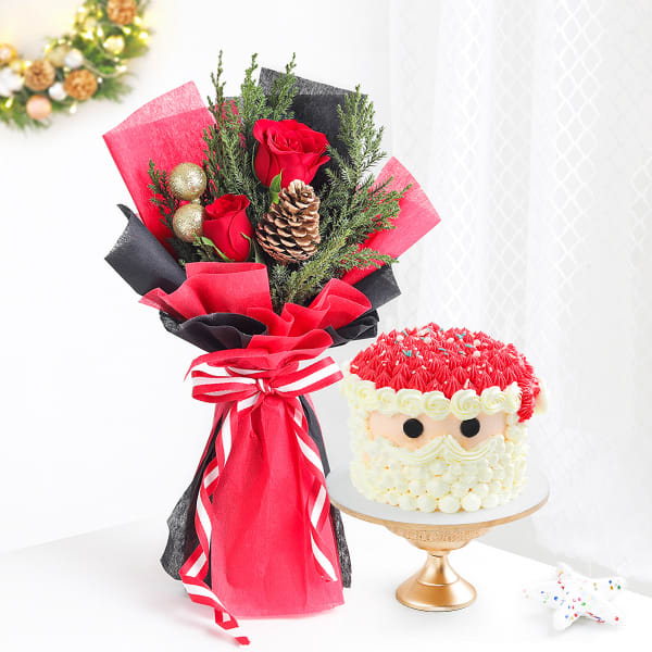 Christmas Treats And Bloom Combo