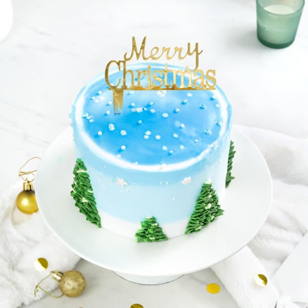 Christmas Tree Cream Cake (600 Gm)