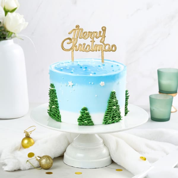 Christmas Tree Cream Cake (600 Gm)