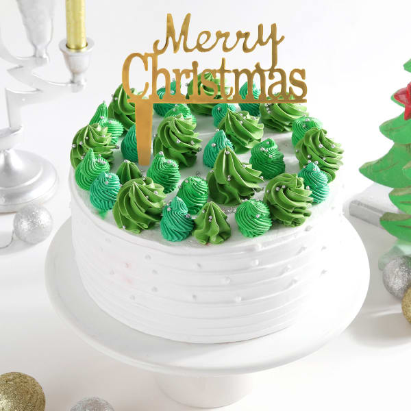 Christmas Tree Swirls Cake (600 gm)