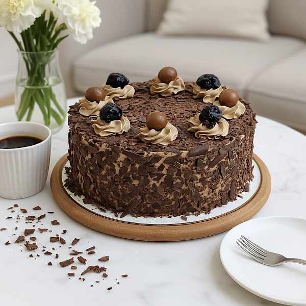 Classic Eggless Black Forest Cake (1 Kg)