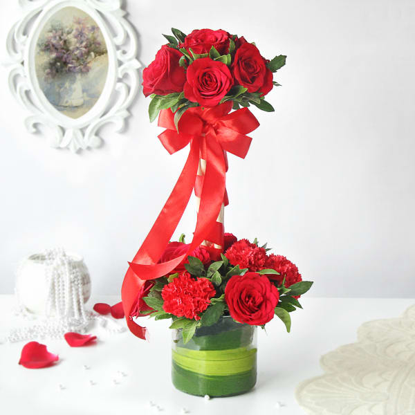 Classy Mix of Flowers in a Vase