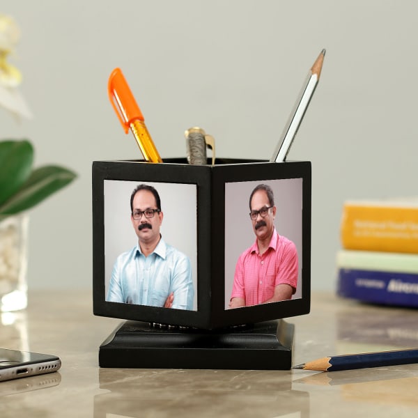 Classy Personalized Rotating Pen Stand