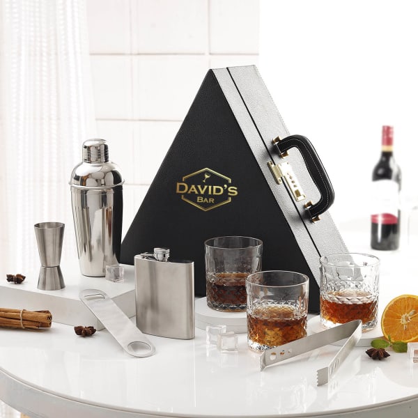 Classy Sips Personalized Portable Bar Set
