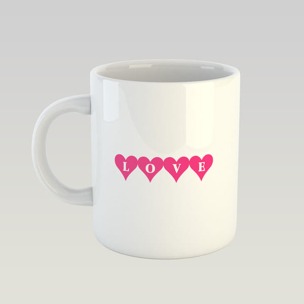 "With Love" I Love You Mom Ceramic Coffee Mug - 14oz Floral Design With Gold Foil, Mother's Day Gift