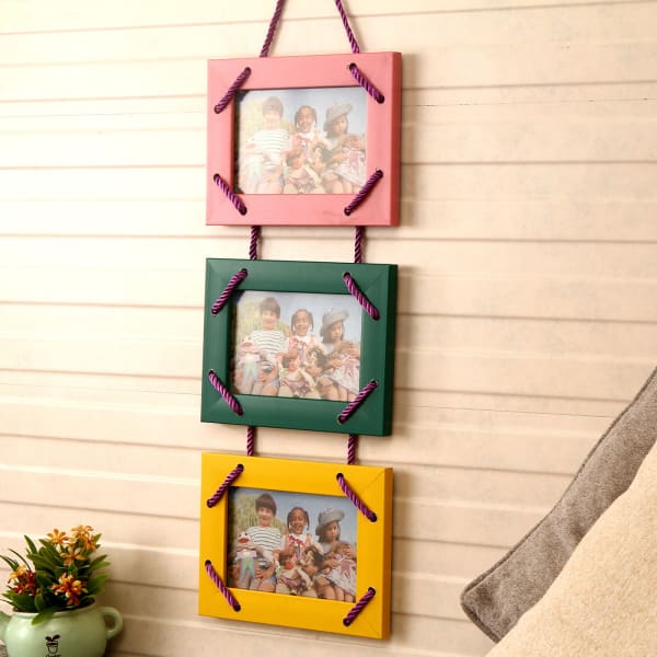 Colorful 3 in 1 Personalized Hanging Photo Frame Gift/Send Home and