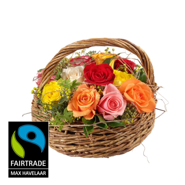 Order Colorful Potpurri with Fairtrade Max Havelaar Roses, small blooms