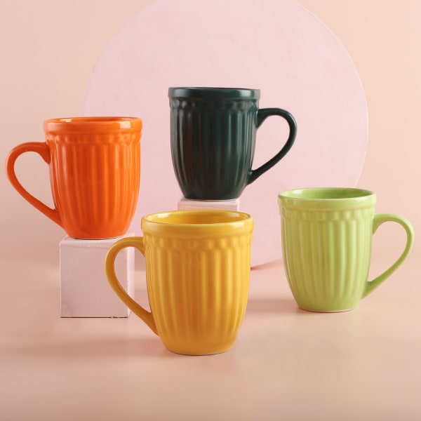 Colour Me Good Pack of 4 Ceramic Mugs