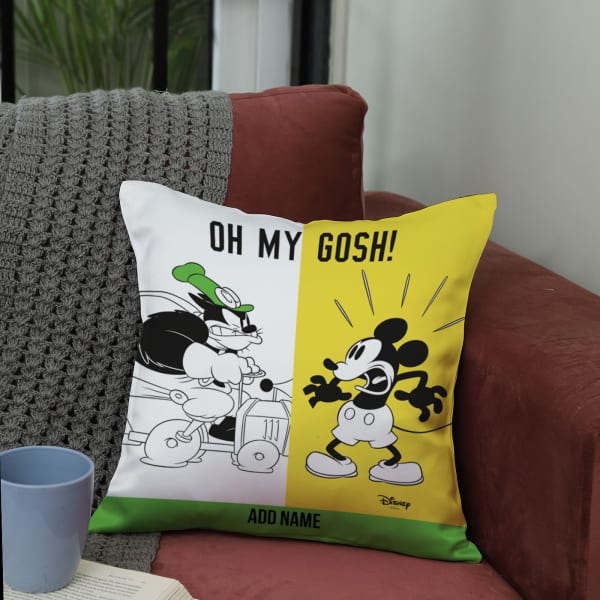 Comfy Mickey Personalized Cushion