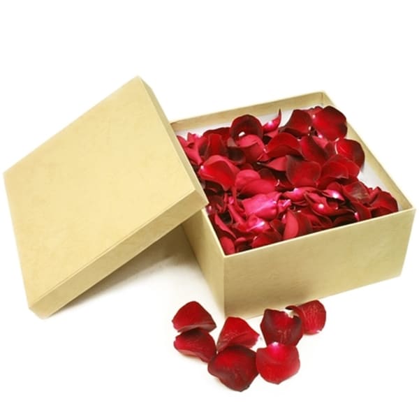 Confetti with rose petals