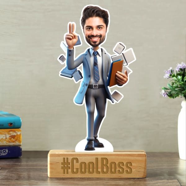 Cool Boss Personalized Caricature