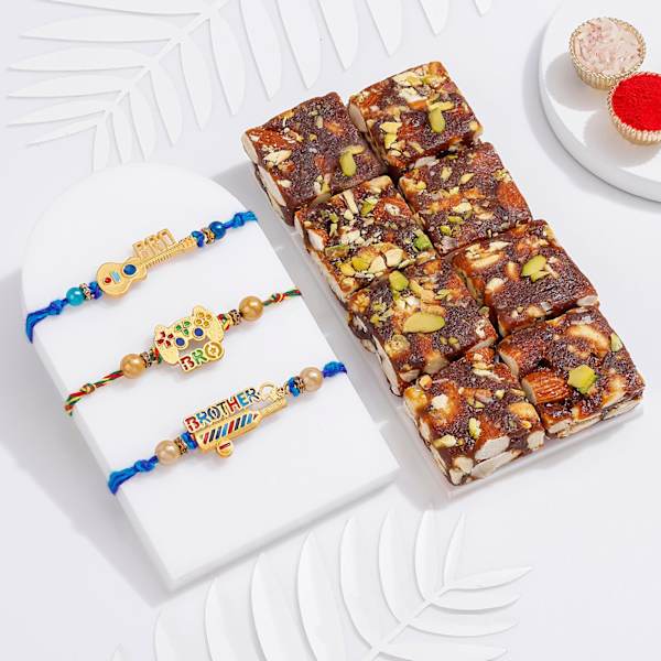 Cool Bro Rakhi Trio With Sweets