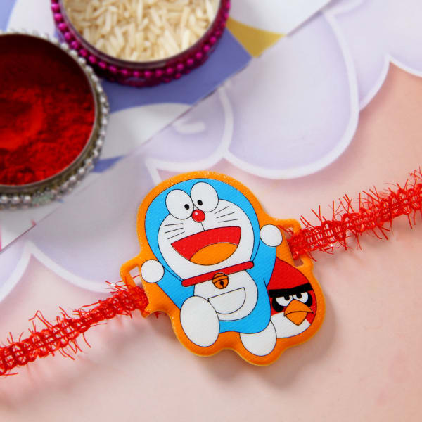 Cool Cartoon Doraemon Rakhi: Gift/Send Rakhi Gifts Online J11037036 |