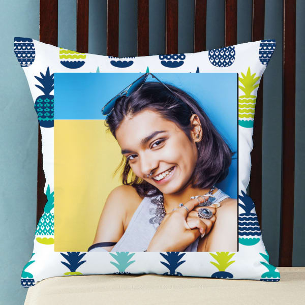 Cool Personalized Cushion with Pineapple Pattern