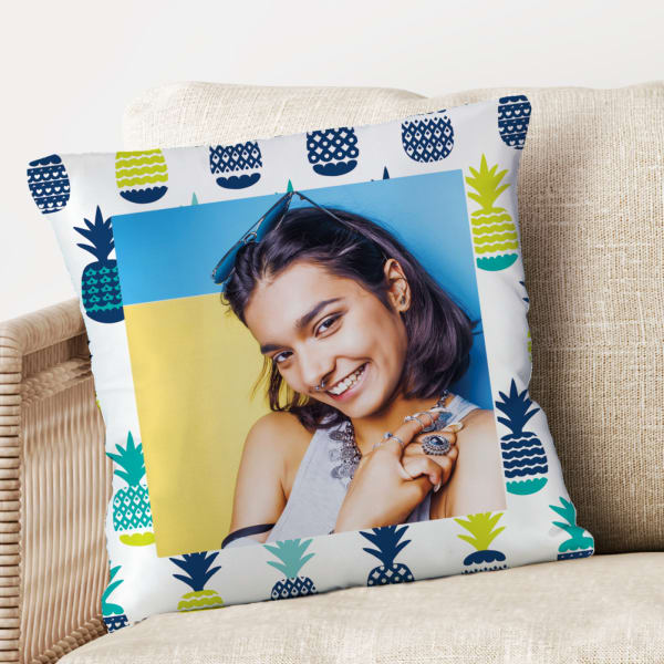 Cool Personalized Cushion with Pineapple Pattern