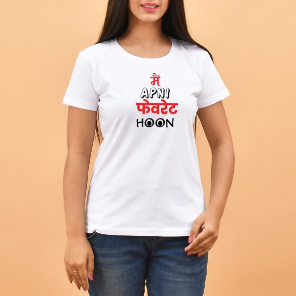 Cool White Graphic T-Shirt for Women