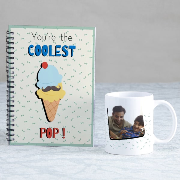 Coolest Pop Personalized Notebook & Mug Combo