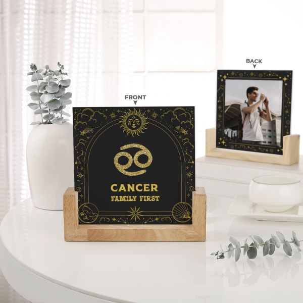 Cosmic Capture Personalized Zodiac Sandwich Frame - Cancer