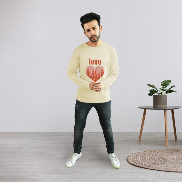Cotton Personalized Sweatshirt for Him