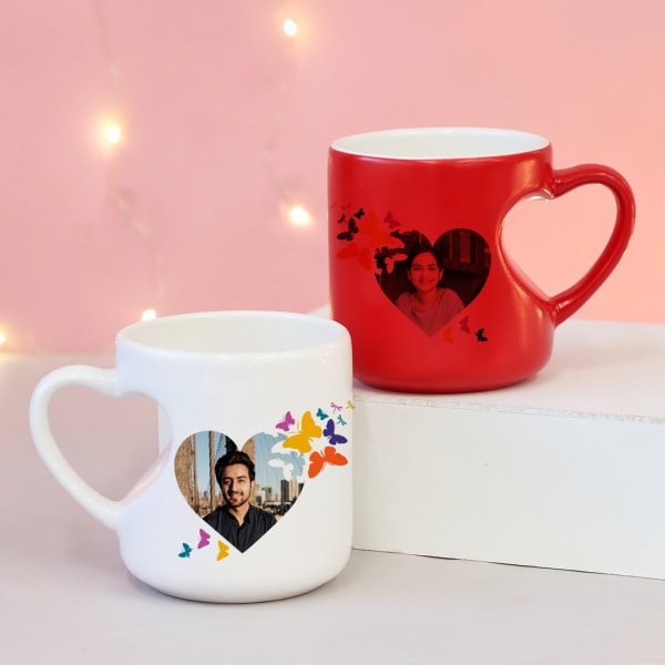 Couple In Love Personalized Magic Ceramic Mugs (Set of 2)