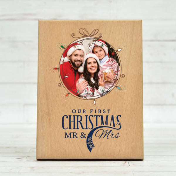 Couple Special Personalized Wooden Frame for Christmas