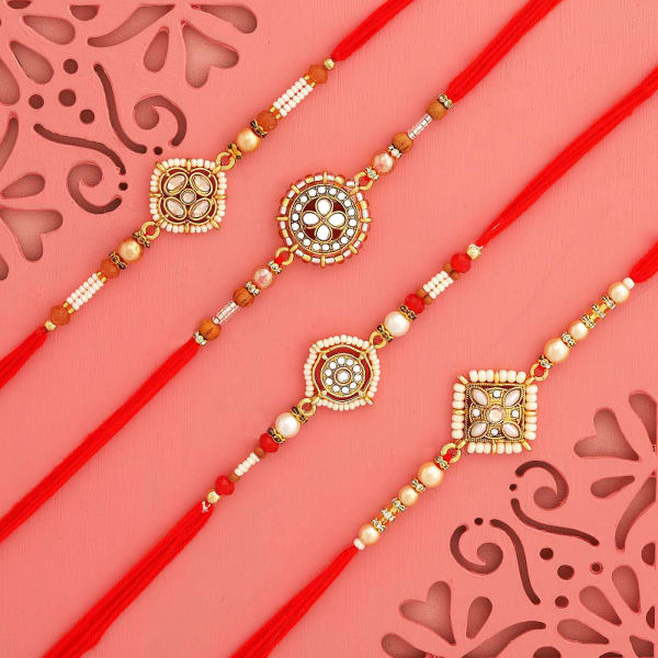 Crafted For Tradition Set of 4 Rakhis