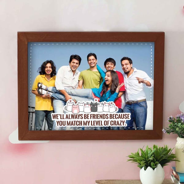 Crazy Friends Personalized Photo Frame