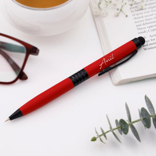 Crimson Crest - Personalized Twist Ballpoint Pen