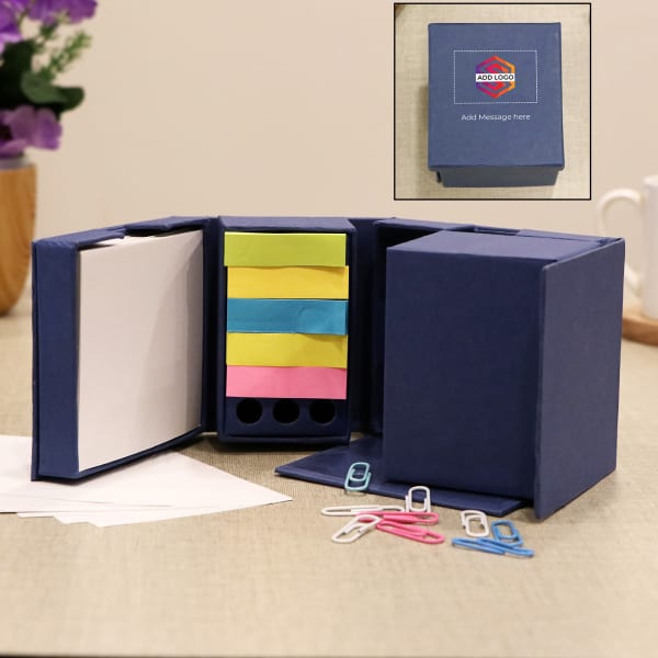 Cube Desk Stationery Set - Customized with Logo & Message