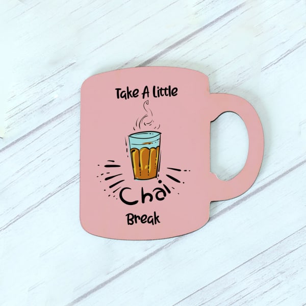 Customized Chai Love Coasters Set of 4 Gift/Send Diwali Gifts Online J11118026