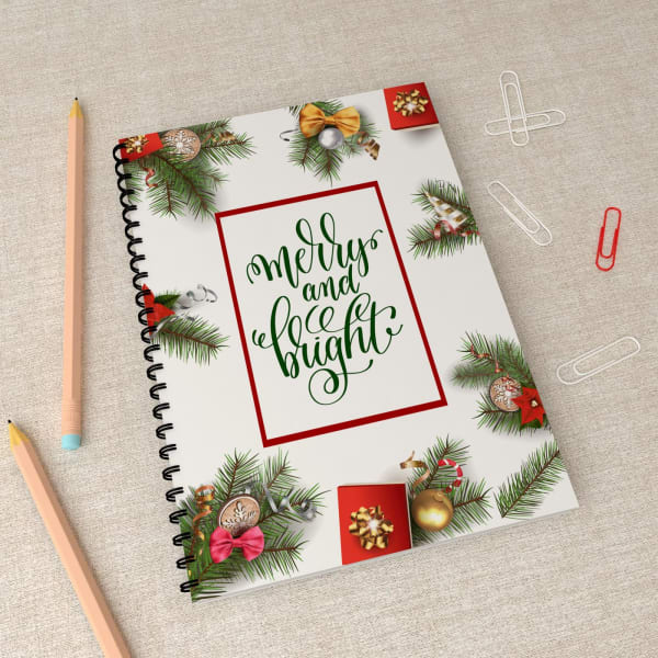 Customized Christmas Spiral Notebook